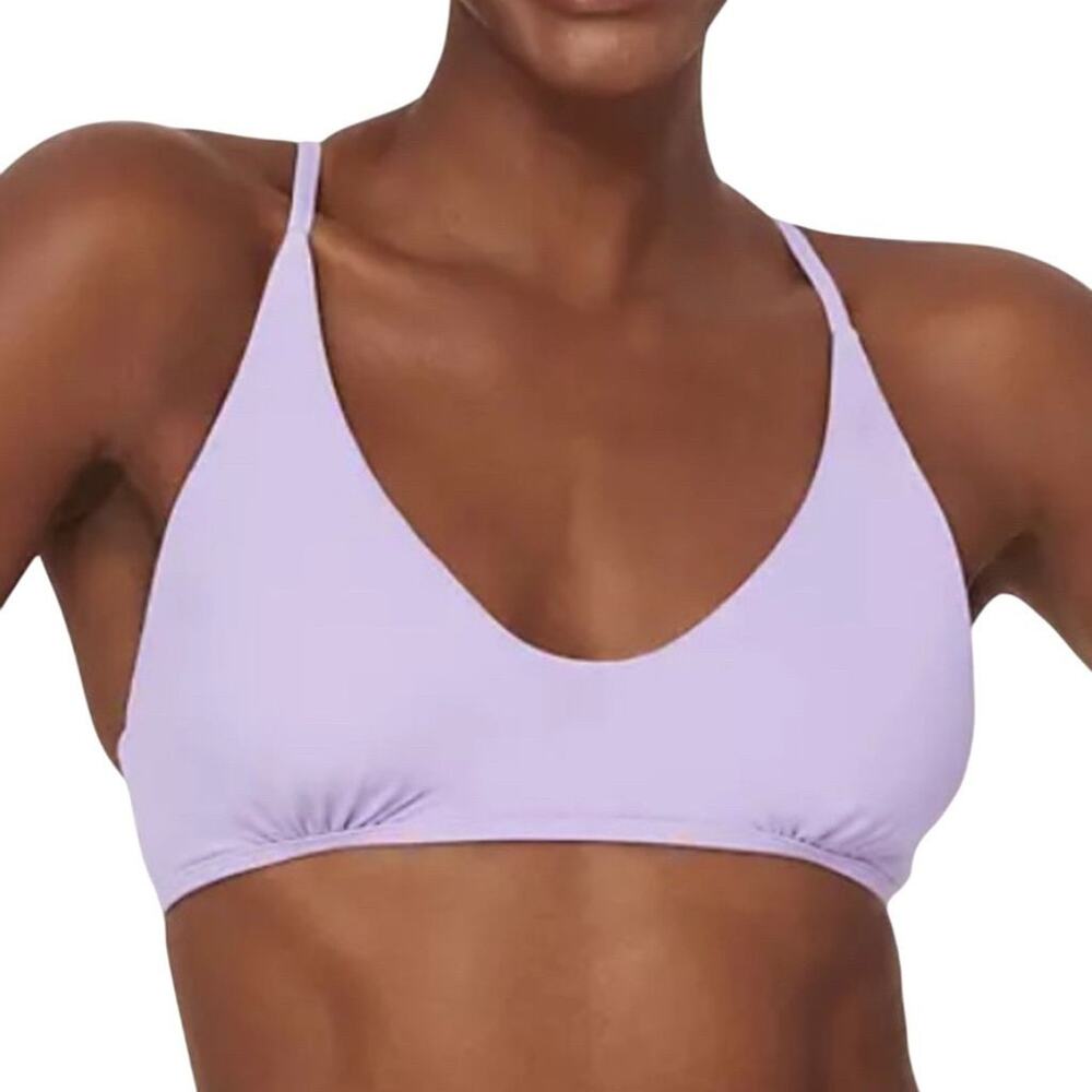 NWOT Sample Andie Swim Women's Plus 1XL Valencia Bikini Top Lavender Padded 2637